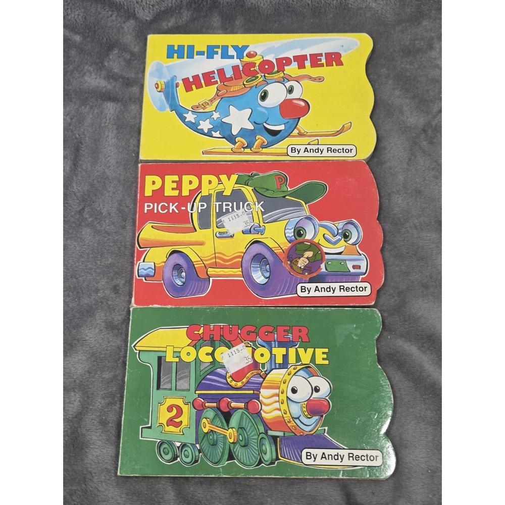 3-Lot VTG My First Things That Move Childrens Brd Books Landoll 1996 Andy Rector